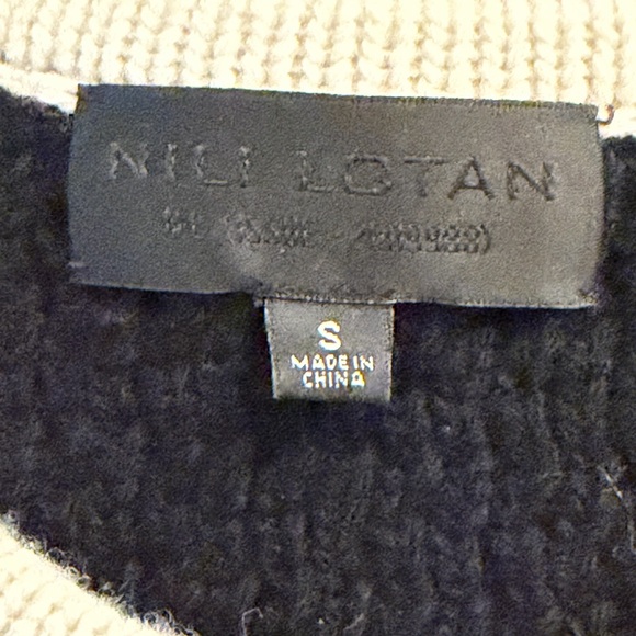 Nili Lotan Navy Jacket Sweater - Picture 6 of 10